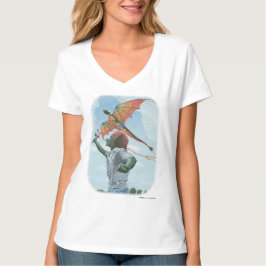 Goblin Child Flies Dragon Kite Fantasy Art Shirt T Shirt