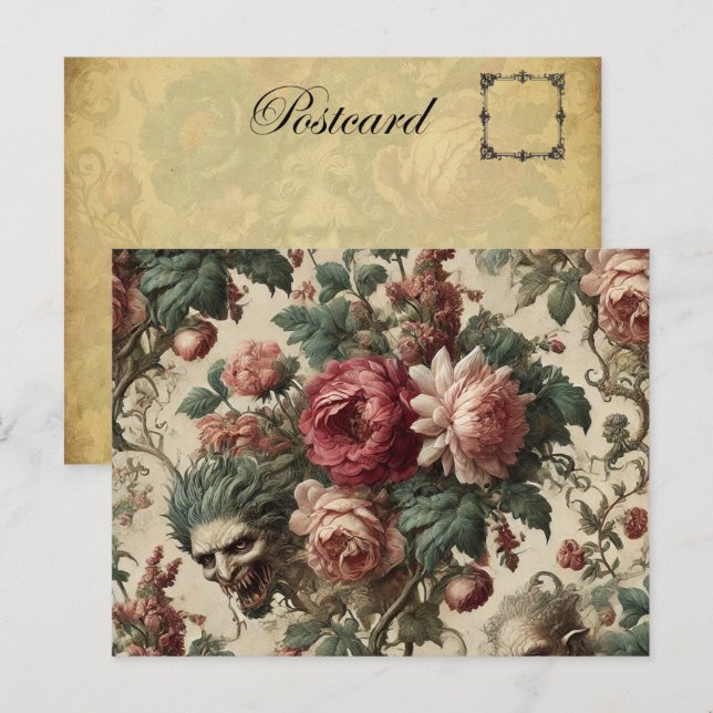 Goblin Couriers - Gothic Victorian Helg Vykort (Fram/baksida)