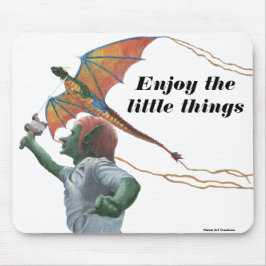 Goblin Flies Dragon Kite Fantasy Mouse Pad Musmatta