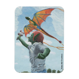 Goblin Flies Dragon Kite Flexible Fantasy Magnet