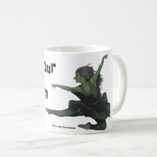 Goblin Girl Ballet Dancing Fantasy Art Coffee Mugg