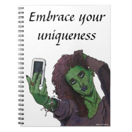 Goblin Girl Cell Mobil Selfie Fantasy-anteckningsb Anteckningsbok