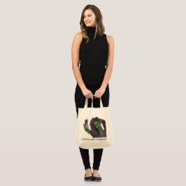 Goblin Girl Cell Mobil Selfie Tote Bag Tygkasse
