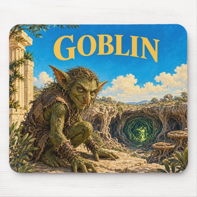 Goblin, gotisk fantasiväsen musmatta (Framsidan)