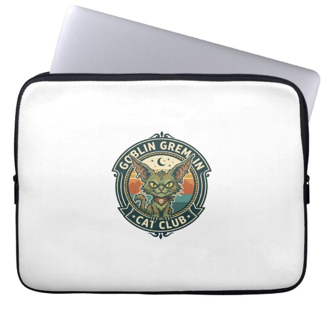 Goblin Gremlin Katt Söt Kisse Design - Goblin Grem Laptop Fodral (Framsidan)