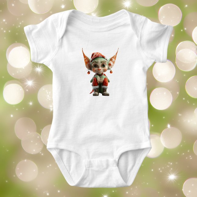 Goblin jul Elf Baby Bodykostydräkt T Shirt (Skapare uppladdad)