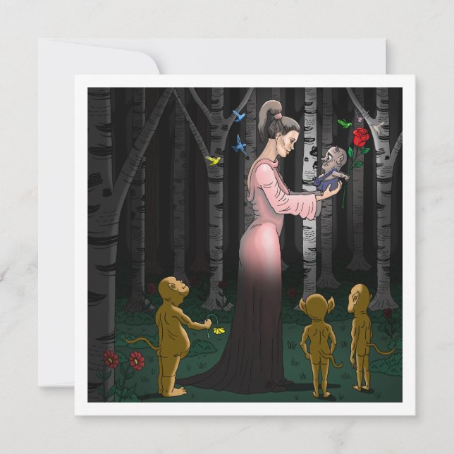 Goblin Kärlek Valentines day-kort Kort (Framsida)