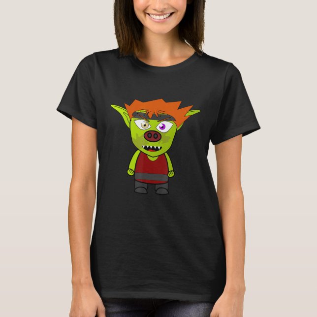 Goblin Kobold Troll T Shirt (Framsida)