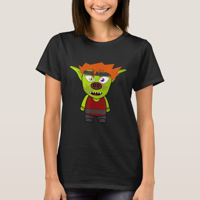 Goblin Kobold Troll T Shirt (Framsida)
