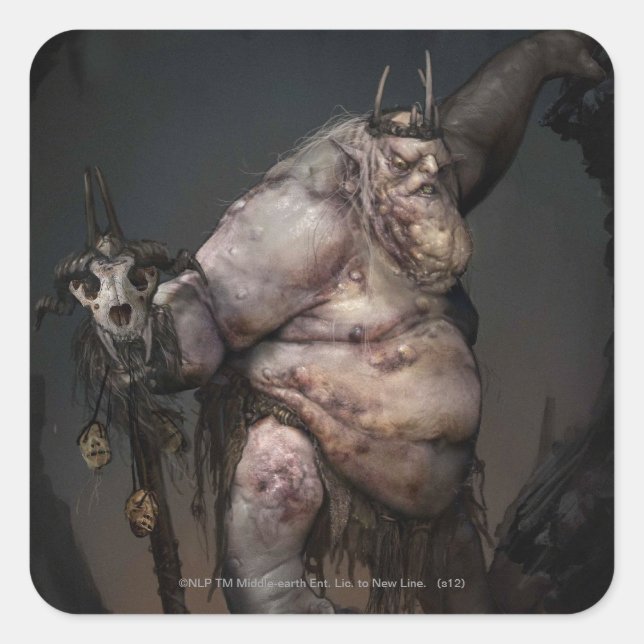 Goblin Kung Concept Fyrkantigt Klistermärke (Framsida)