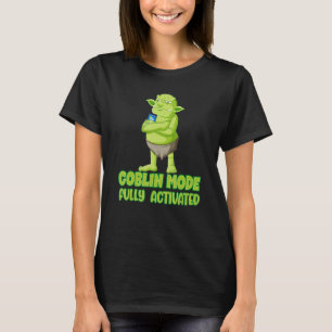 Goblin-läge helt aktiverad sladdningsladdsvagn t shirt