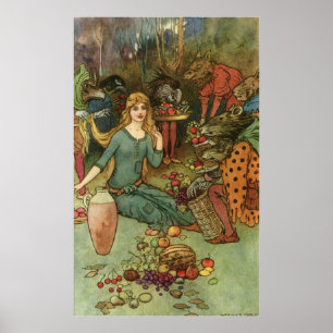 Goblin Market by warwick goble Poster