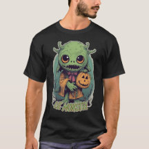 Goblin med Jack-o-Lantern Vintage-T-shirt Stil