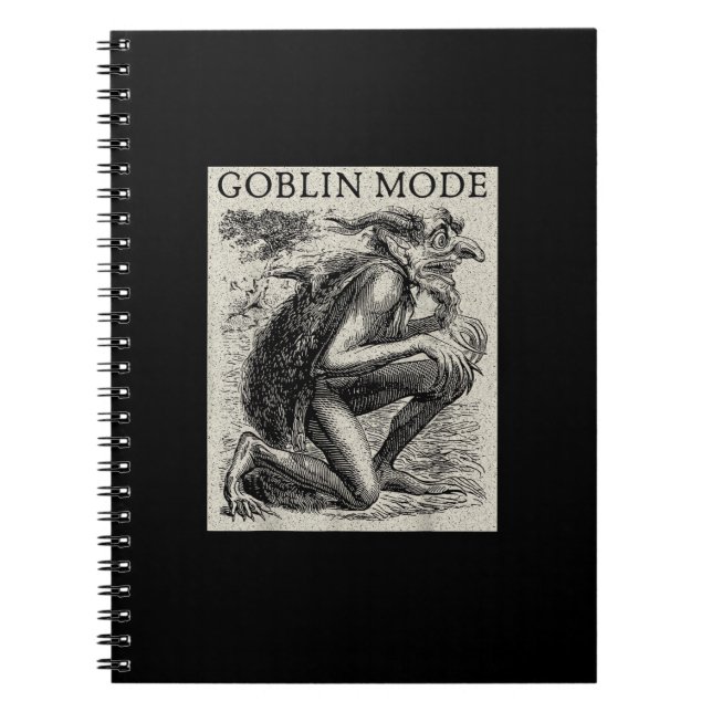 Goblin Mode Goblincore Fairycore Medieval Grunge Anteckningsbok (Framsidan)