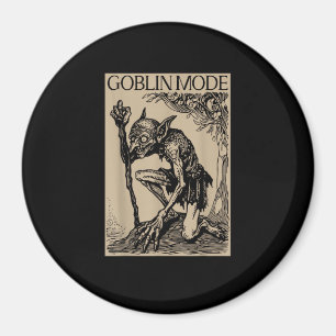 Goblin Mode Goblincore Vintage Estetik Rolig Magnet