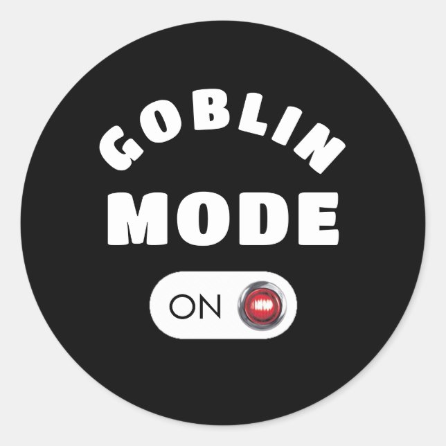 Goblin Mode Klistermärken (Framsida)
