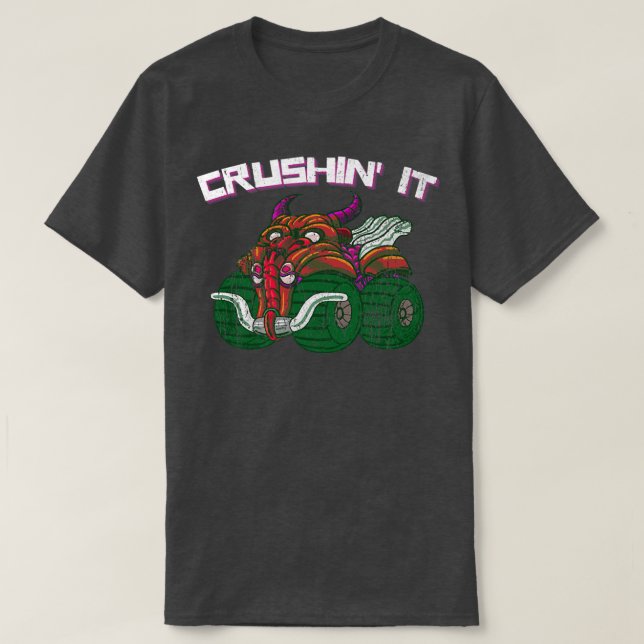 Goblin Monster Lastbil Vintage Retro250 T Shirt (Design framsida)