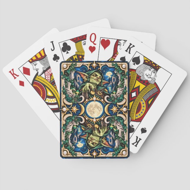 Goblin, Pappersklippt Monster Casinokort (Baksidan)