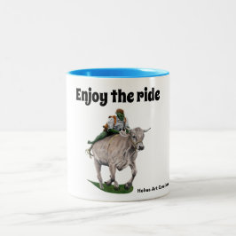 Goblin Rider Ox Racer Fantasy Art Coffee Mugg
