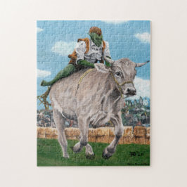 Goblin Rider Ox Racer Medium Fantasy Art Puzzle Pussel
