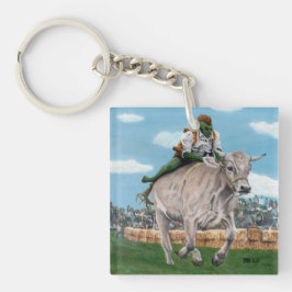 Goblin Rider Ox Tävla Fantasy Art Keychain