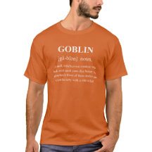 Goblin Roligt Monster Definition Med Vit Text