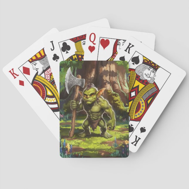 Goblin skogsvaktare. casinokort (Baksidan)