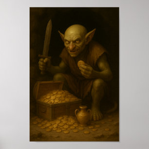 Goblin Treasure Guardian-Small Stature,Big Trouble Poster