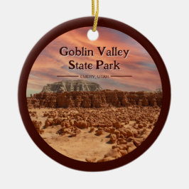 Goblin Valley State Park Utah Souvenir Gift Julgransprydnad Keramik