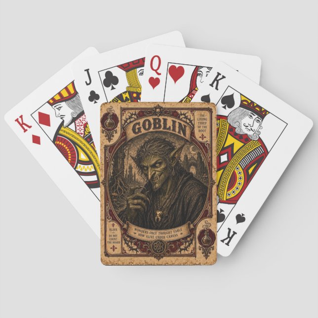 Goblin, Vintage Circus Monsters Casinokort (Baksidan)