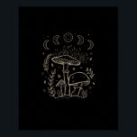 Goblincore Aesthetic Academia Cottagecore Mushroom Poster<br><div class="desc">Goblincore Aesthetic Academia Cottagecore Mushroom Simple Style: A simple goblincore–mushroom design with balanced tones and natural charm. Ideal for everyday wear. Light,  pretty,  and cozy.</div>