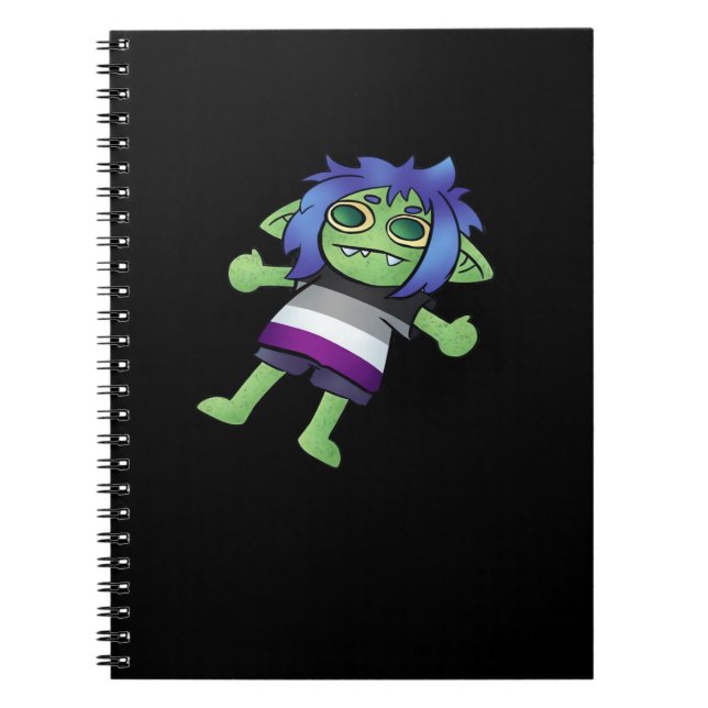 Goblincore Asexuell Stolthet Goblin Classic Anteckningsbok (Framsidan)