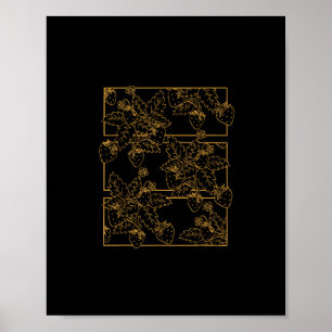 Goblincore Cottagecore Academia Estetik Jordgubbe Poster