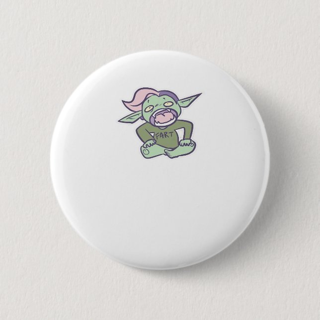 Goblincore Fart Goblin Classic Knapp (Framsida)
