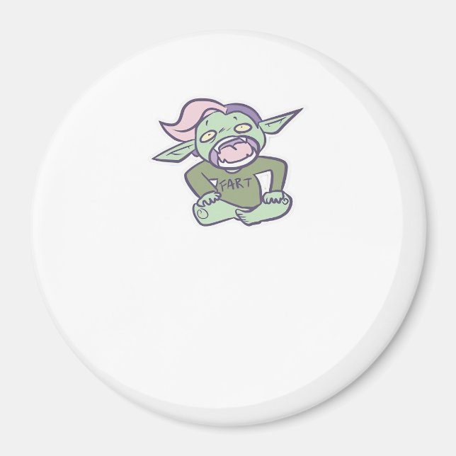 Goblincore Fart Goblin Classic Magnet (Framsidan)