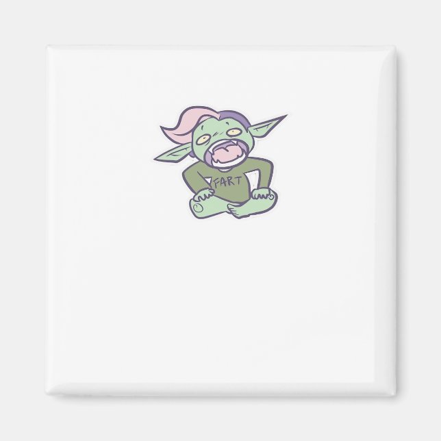 Goblincore Fart Goblin Classic Magnet (Framsidan)