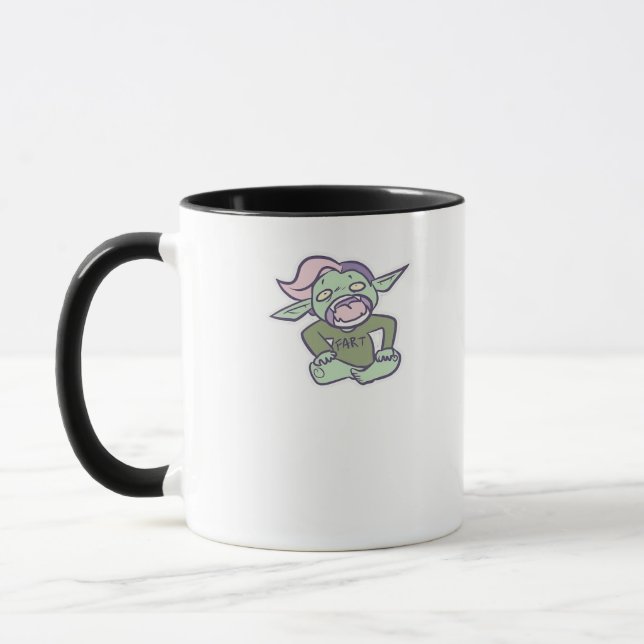 Goblincore Fart Goblin Classic Mugg (Vänster)