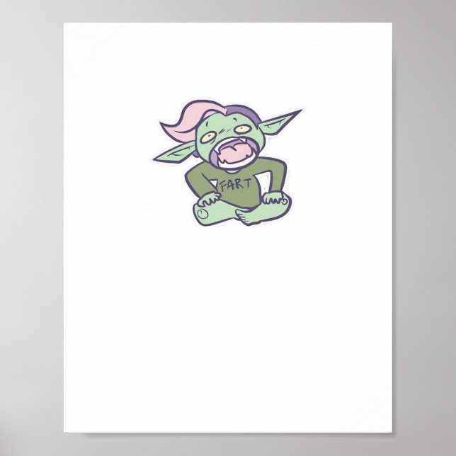 Goblincore Fart Goblin Classic Poster (Framsidan)