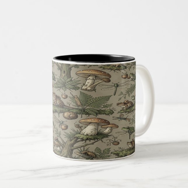 Goblincore Forest Mug Två-Tonad Mugg (Framsida höger)