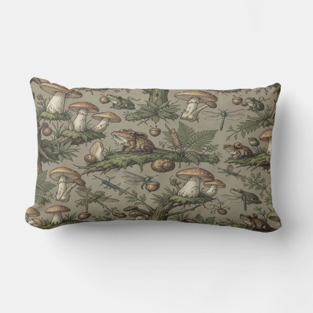 Goblincore Forest Pillow Lumbarkudde (Framsida)