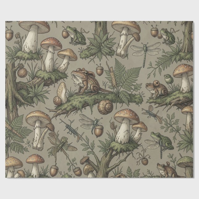 Goblincore Forest Wrap Presentpapper (Platt)