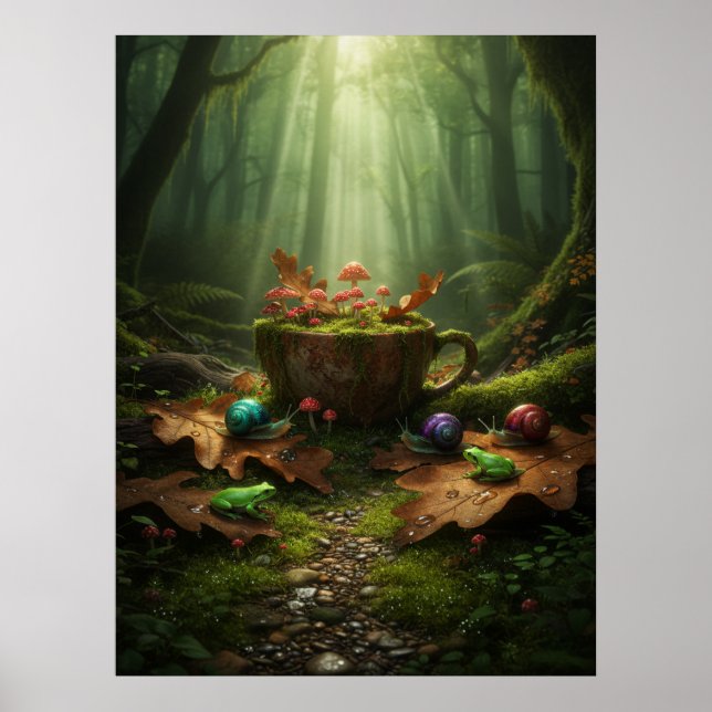 Goblincore Förfallen Serenitet Affisch (Framsidan)