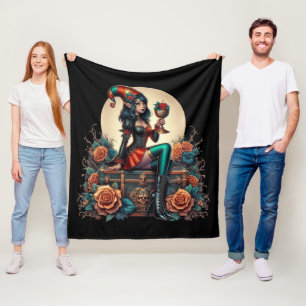Goblincore Gothic Fairy Fantasy Hallowmas Fleecefilt