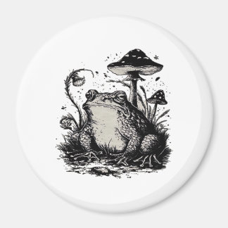 Goblincore Groda Minimal Klassisk Design Magnet
