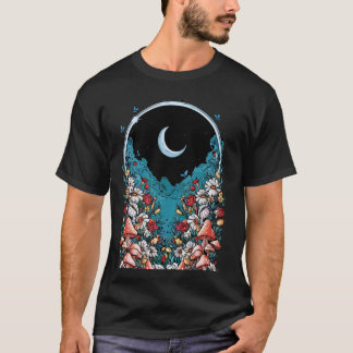 Goblincore och Cottagecore, Måne och Witchfeber T Shirt