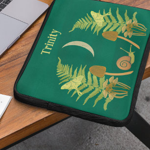 Goblincore Snigel och Personlig av svampar Laptop Fodral