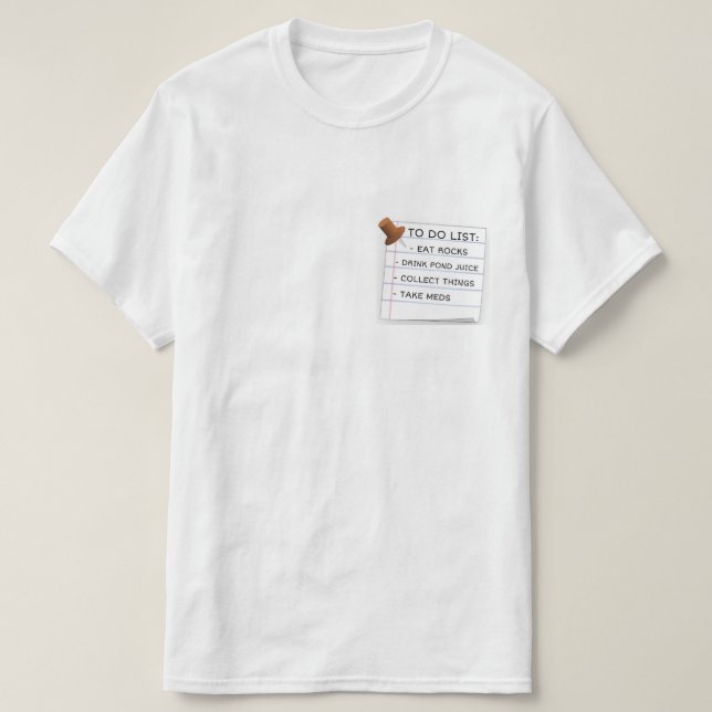GOBLINCORE TO-DO LIST T SHIRT (Design framsida)