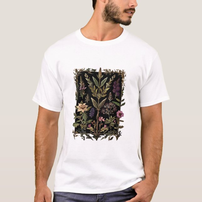 Goblincore Victorian Häxa Örter Klassisk T Shirt (Framsida)