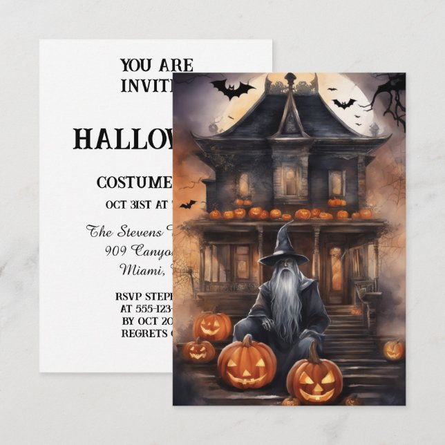 Goblin's Gala: Bespoke Halloween fest Inbjudan (Fram/baksida)