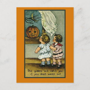 Goblins kommer att få dig...Cute Halloween-kort Vykort